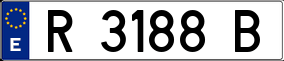 Trailer License Plate